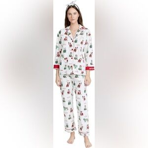 PJ Salvage Women’s Flannel Pajama Bottoms in Ivory, size XS, NWT!